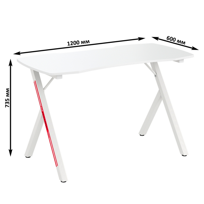 Прямые компьютерные столы, Компьютерный стол для геймера Мебель--24 GT-2310 с компьютерным креслом