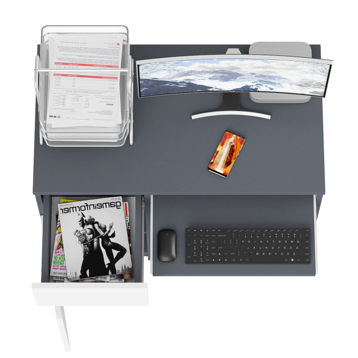 Детские столы, Стол компьютерный Мори МС-1 левый