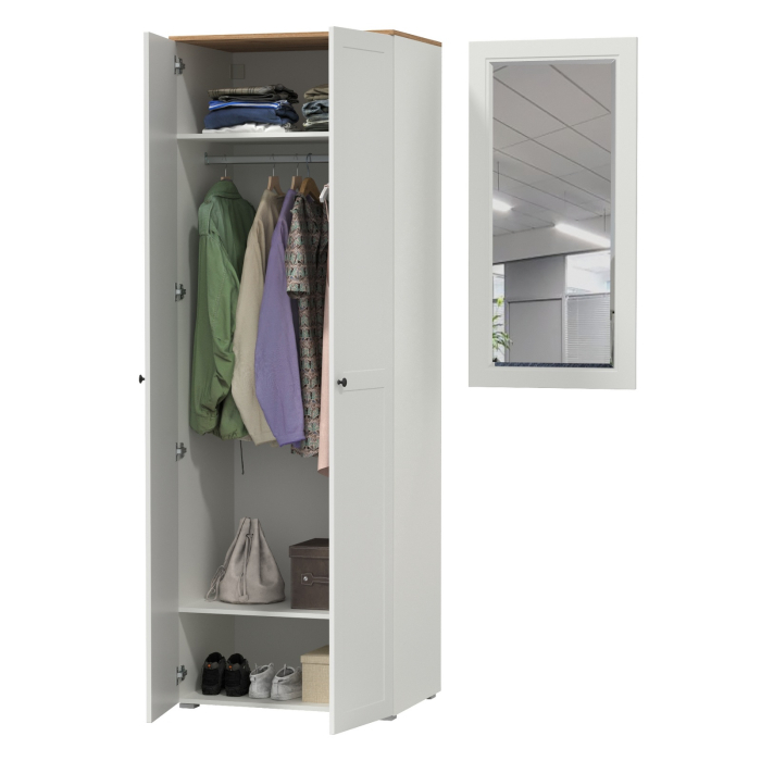 Прихожие, Шкаф две дверки в прихожую и зеркало Остин