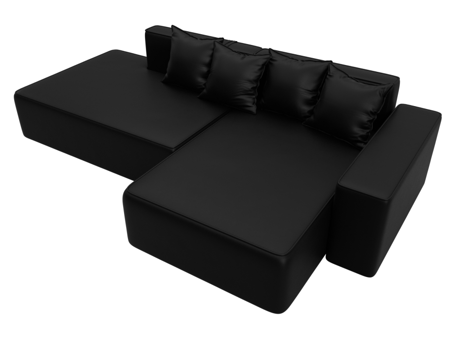 Диваны угловые в гостиную, Диван угловой Лига-079 угол правый, экокожа GRIFON