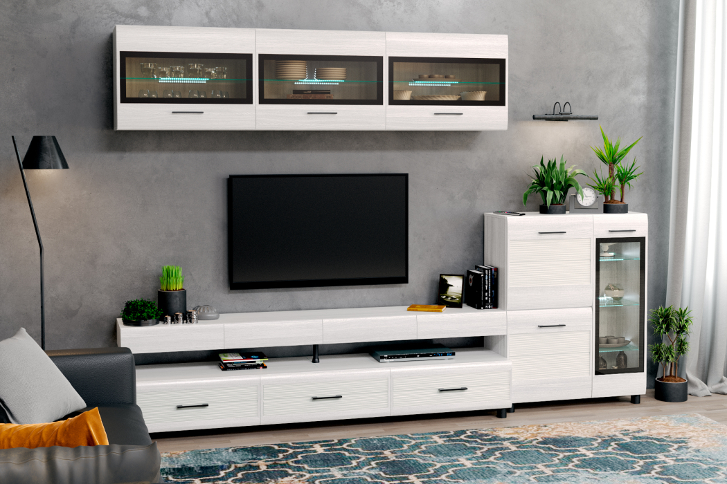 Стенки для гостиной, Модульная гостиная Камелия композиция 12