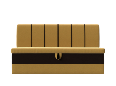 Диваны кровати со спальным местом, Прямой диван Энигма, микровельвет, коричневый