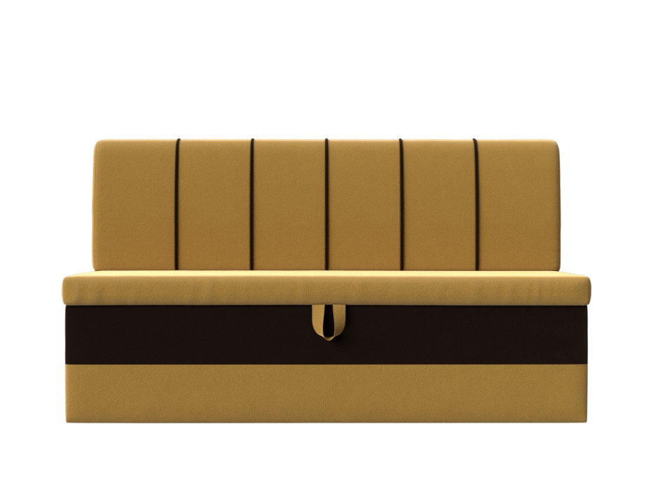 Диваны кровати со спальным местом, Прямой диван Энигма, микровельвет, коричневый