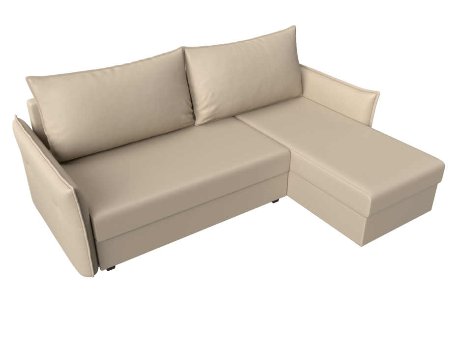 Диваны угловые в гостиную, Угловой диван Лига-004 правый угол, экокожа