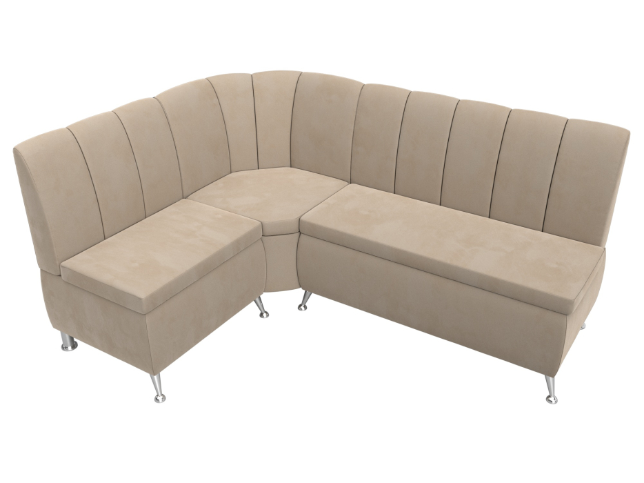 Диваны угловые кухонные, Диван кухонный прямой Кантри левый угол, велюр