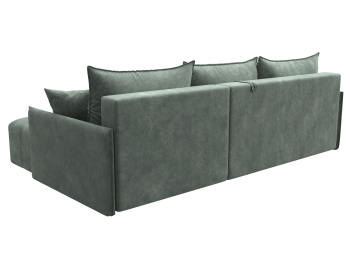 Диван угловой Лига-054 НПБ угол универсальный, велюр BRUT