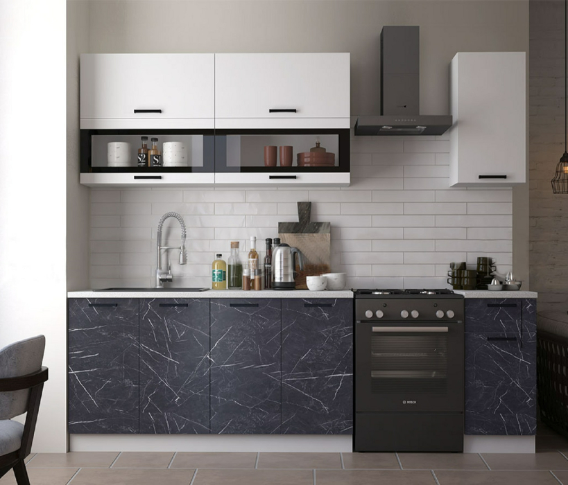 Кухня, Кухня МДФ Техно NEW 2000 Комплектация №2