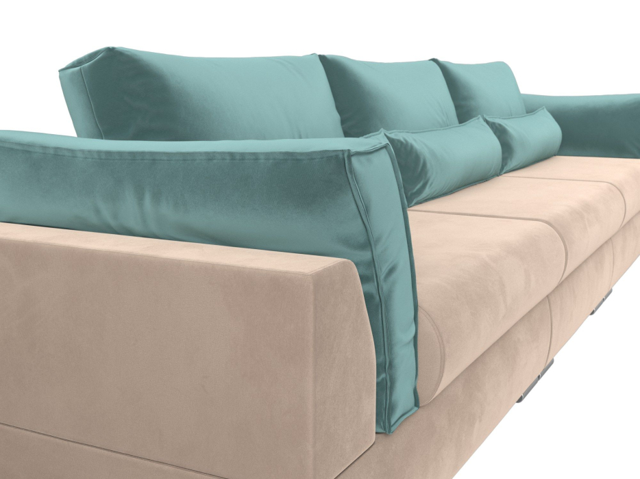 Диваны прямые кухонные, Прямой диван Пекин Long, велюр