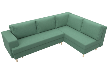 Диван угловой Сильвана правый угол, рогожка Амур