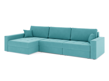 Диван-кровать угловой Брест 3 секции еврокнижка, велюр