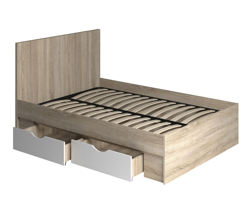 Кровати 140х200, Кровать Фреш с ящиками КРФР 3-Я-1400