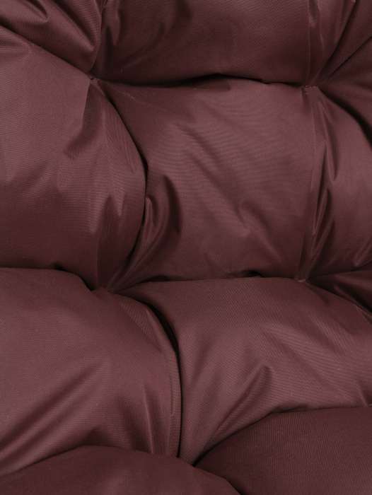 Кресла, Подвесное кресло ДЛЯ ДВОИХ ЛЮКС с ротангом коричневое