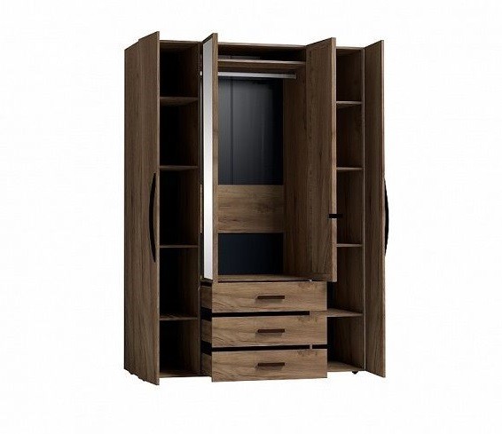 Шкафы распашные, Шкаф для одежды и белья Nature 555