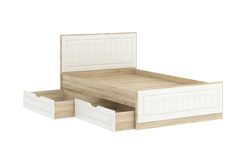 Кровати 120х200, Оливия Кровать НМ 040.34-02 (1200) + Ящик НМ 040.39-02