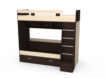 Двухъярусная кровать Юниор 6, Венге