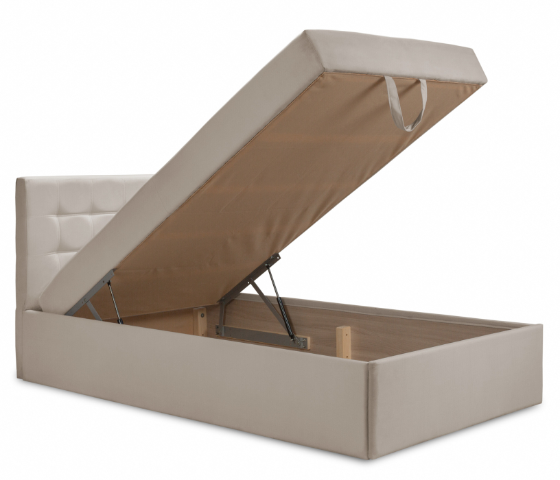 Кровати с мягким изголовьем, Кровать тахта Слип 120 с подъемным механизмом, микровелюр