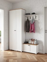 Два пенала в прихожую и тумба с вешалкой Остин