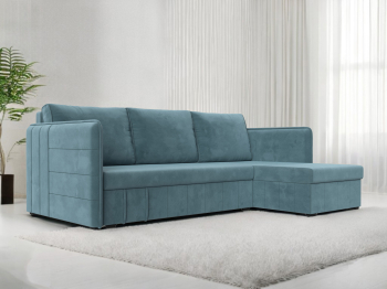 Диван угловой Слим универсальный угол, велюр