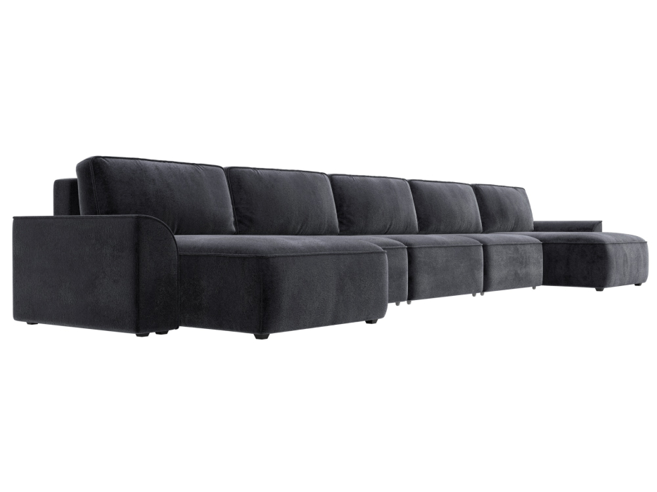 Диваны еврокнижки, Диван П-образный Лига-048 НПБ МегаЛонг, велюр TOWER