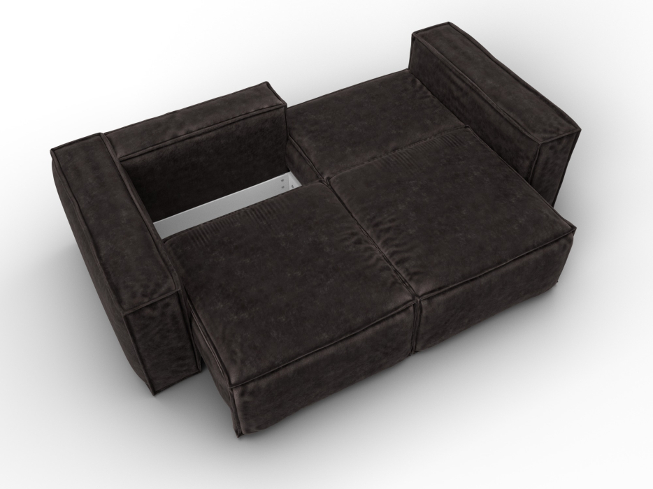 Диваны с ящиком для белья, Диван прямой Лига-081 НПБ, велюр BRUT