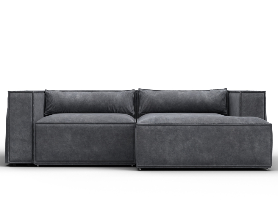 Диваны угловые в гостиную, Диван угловой Лига-061 угол правый, велюр BRUT