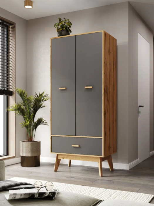 Шкафы двухстворчатые, Шкаф для одежды Радиорама 2113 185х80х50 см