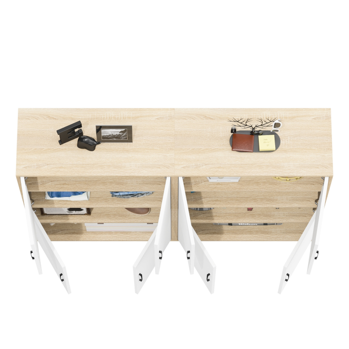 Комоды, Две тумбы-комода четыре распашных дверки РВК 126-804