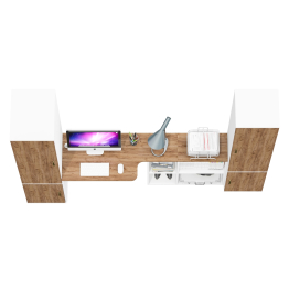 Мебель для учёбы ребёнка Лидер-8 из пенала 23Б и пенала 21Б