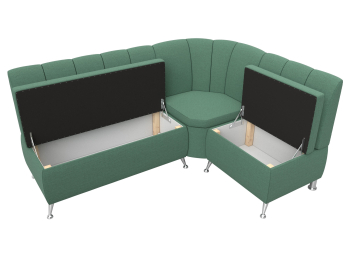 Диван кухонный угловой Кантри правый угол, рогожка Амур