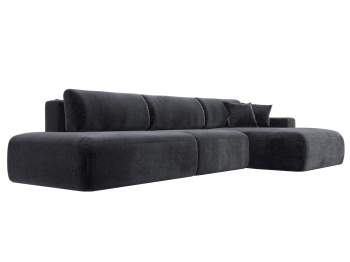 Диван угловой Лига-036 НПБ Модерн Лонг правый угол, велюр TOWER