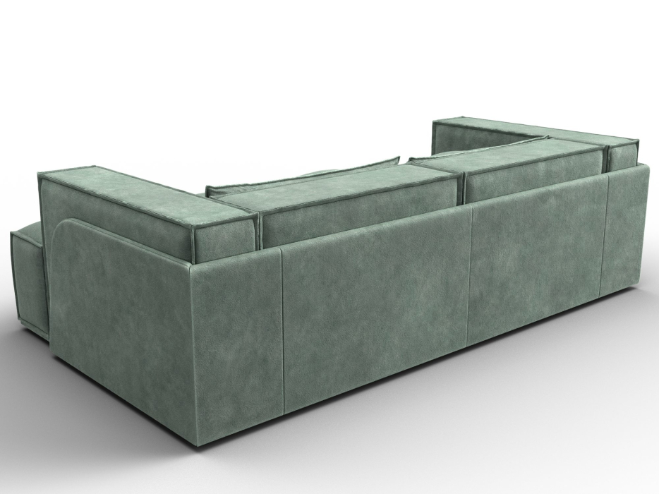 Диваны угловые в гостиную, Диван угловой Лига-061 угол правый, велюр BRUT