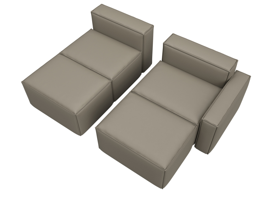 Диваны угловые в гостиную, Диван угловой модульный Лига-063 угол правый, экокожа GRIFON