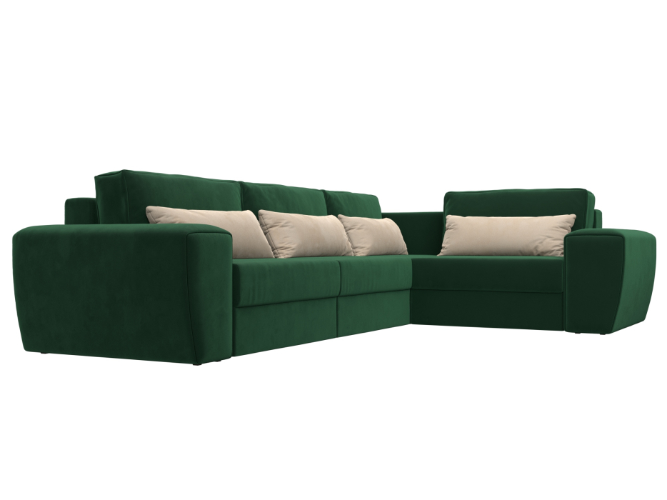 Диваны угловые в гостиную, Диван угловой Лига-008 Long правый, велюр