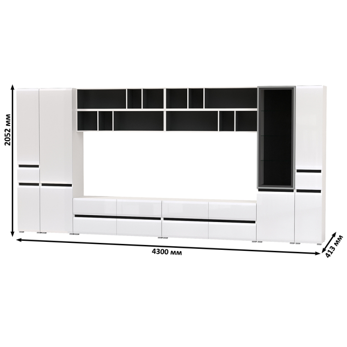 Стенки для гостиной, Сидней корпусная мебель для гостиной № 93