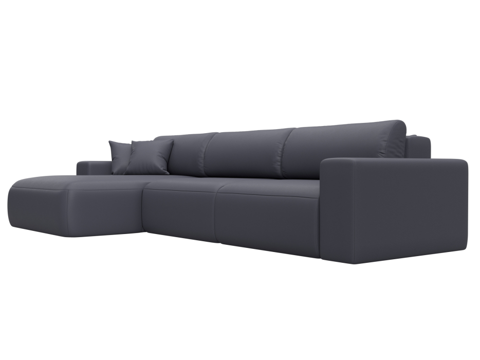 Диваны еврокнижки, Диван угловой Лига-036 НПБ Классик Лонг левый угол, экокожа GRIFON