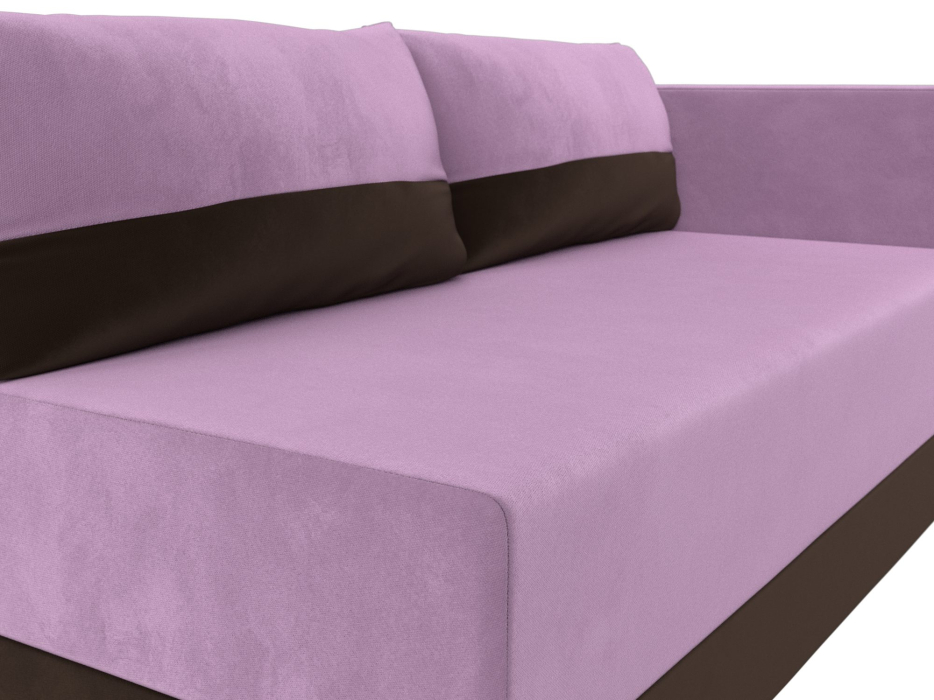 Кушетка диван, Кушетка Никас правая, микровельвет