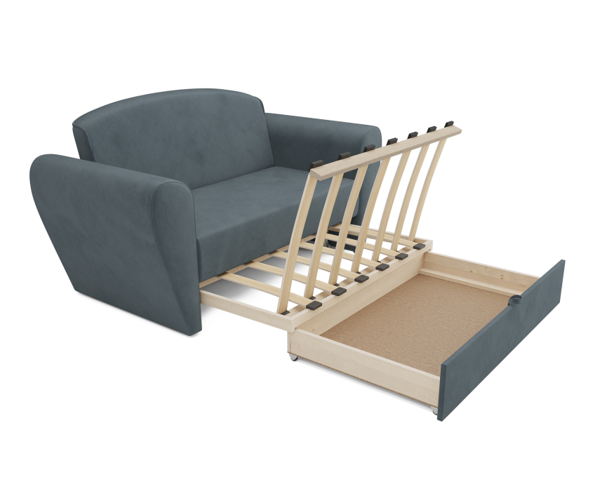 Диваны кровати со спальным местом, Диван прямой выкатной Квартет (Велюр)