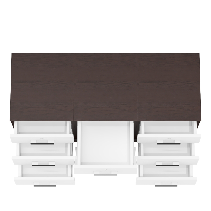 Детские тумбы, Три выкатных тумбы МД 3-02