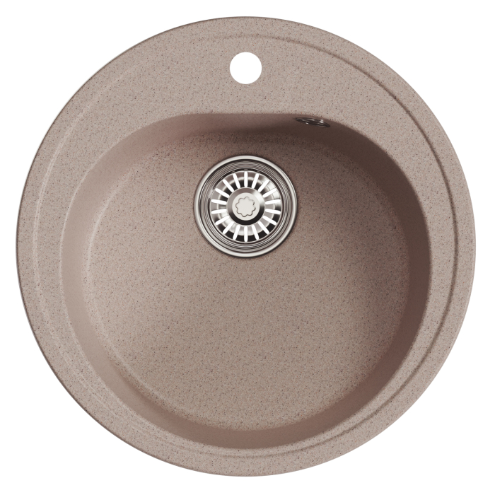 Кухонные мойки, Мойкa ML-GM11 круглая, 500мм (глуб. чаши 180) NEW*