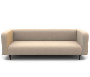 Диван офисный 3-х местный Акцент велюр