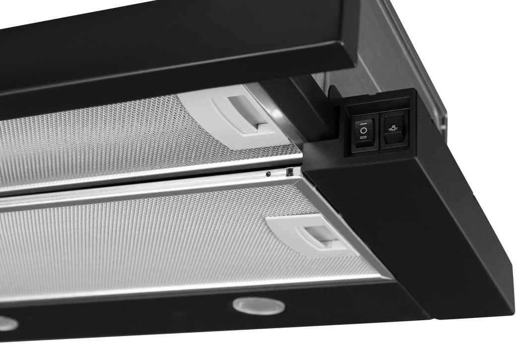 Вытяжки, Кухонная вытяжка Rebus Smooth Black 60