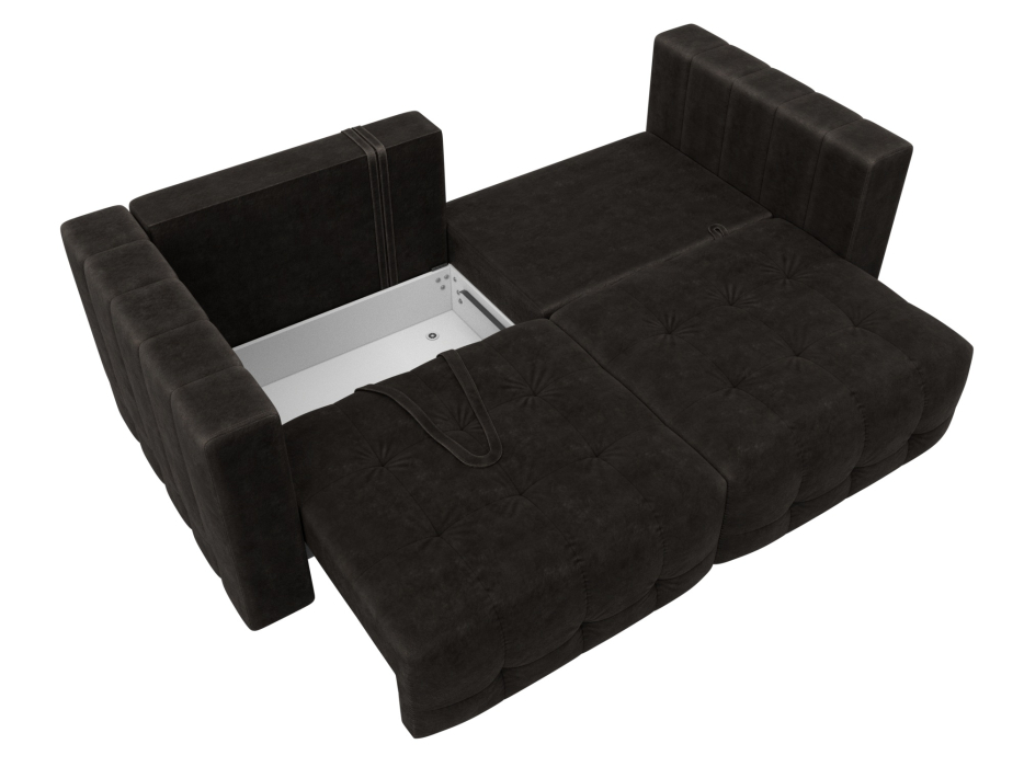 Дизайнерские диваны для гостиной, Диван прямой Лига-052 НПБ, велюр BRUT