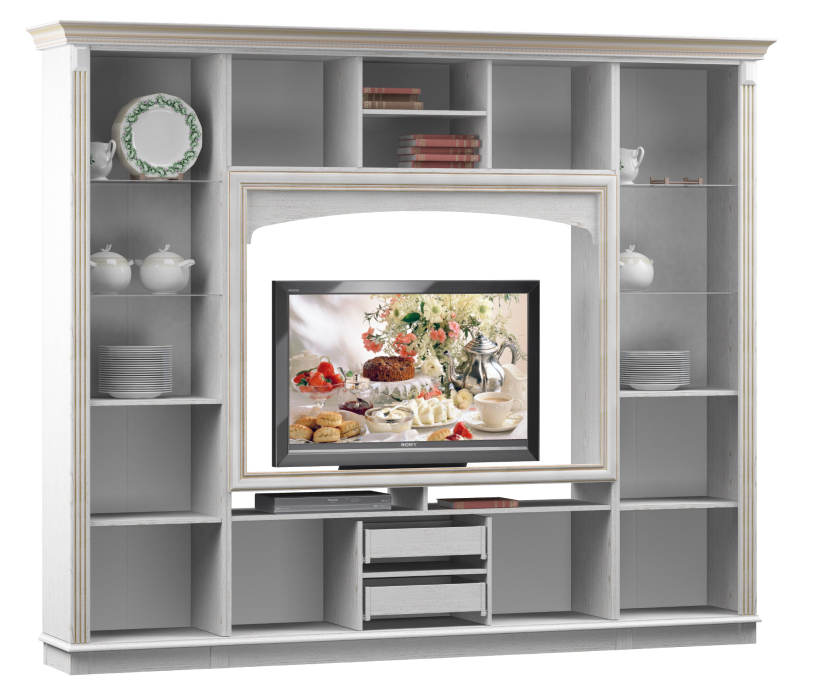 Стенки для гостиной, Стенка Версаль СБ-1655