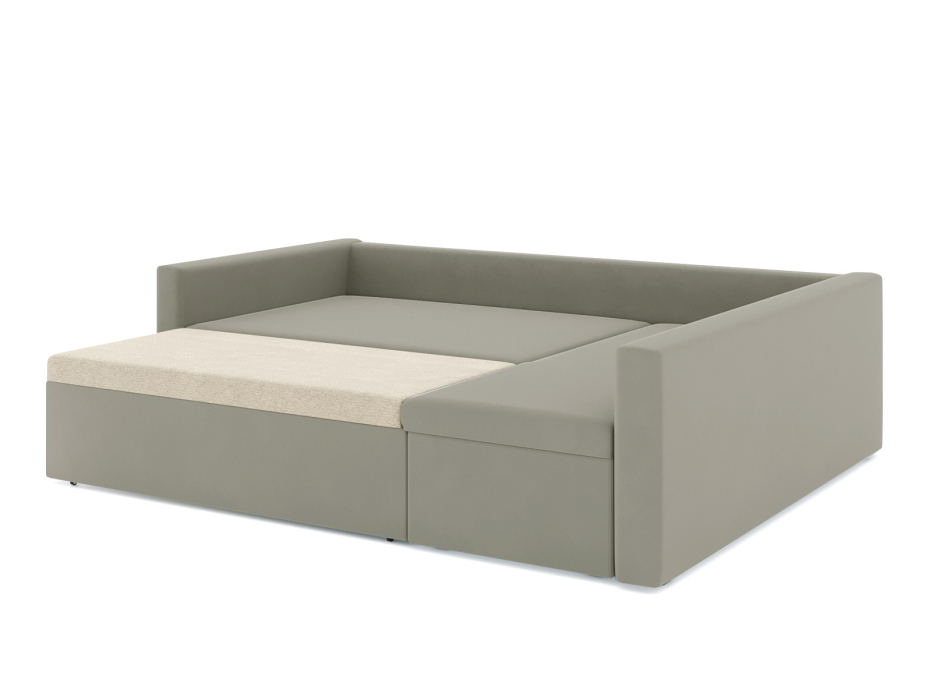 Диваны угловые в гостиную, Диван-кровать угловой Мансберг дельфин, велюр