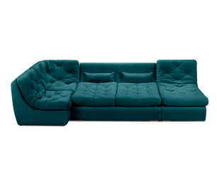 Диван модульный Борнео со спальным местоп П-образный, велюр