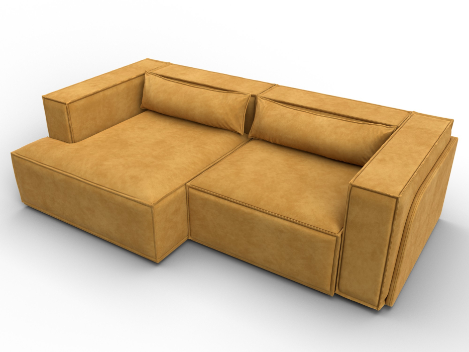 Диваны угловые в гостиную, Диван угловой Лига-061 угол левый, велюр BRUT