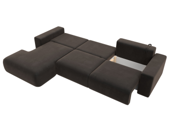 Диван угловой Лига-036 Классик Лонг левый угол, велюр