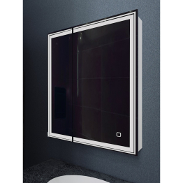 Зеркало шкаф MIXLINE Мелис 700*800 (ШВ) 2 створки, правый,сенсорный выкл, светодиодная подсветка