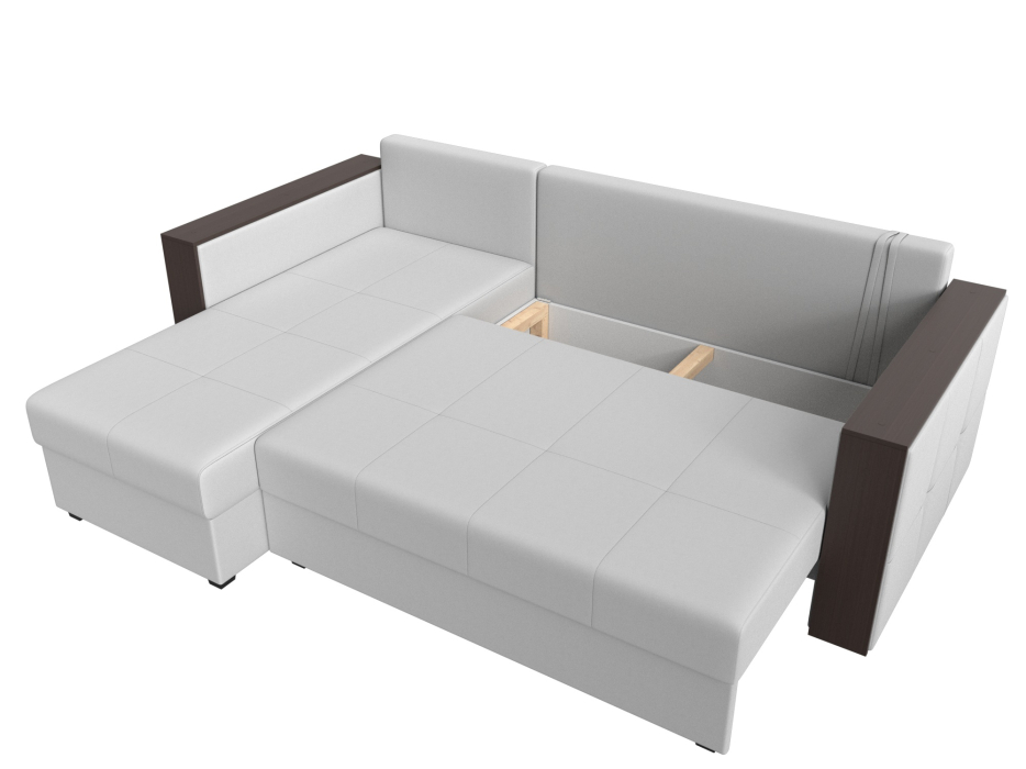 Диваны угловые в гостиную, Угловой диван Валенсия Лайт левый угол, экокожа