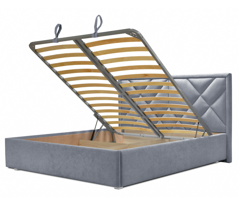 Мягкая кровать, Кровать Сидней 120 с подъемным механизмом, микровелюр